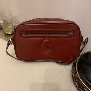 Cartier Brown Leather Belt Bag